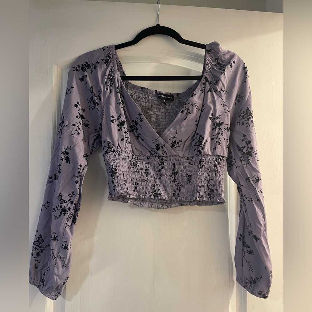 Kendall and Kylie long sleeve crop